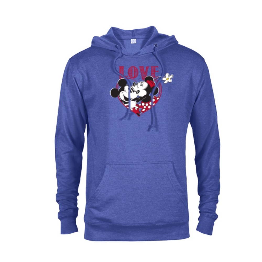 Mickey and Minnie Mouse ‘’Love’’ Pullover Hoodie for Adults‼️